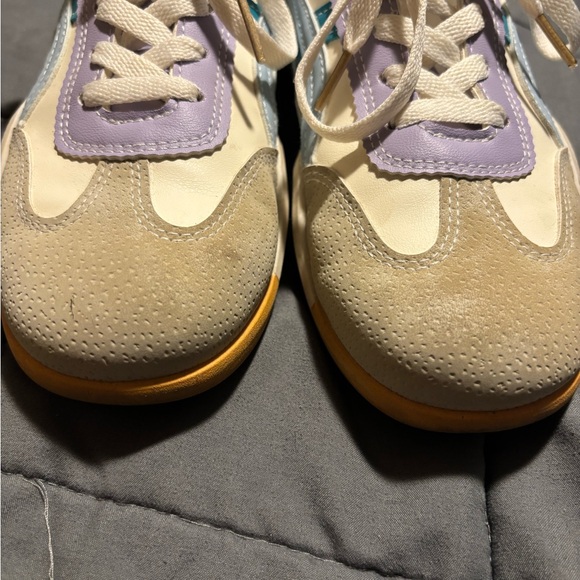 DEFLORANCE Orthopedic Vintage Milan Colorblock Blue and Purple Sneakers Size 38 - Picture 7 of 8